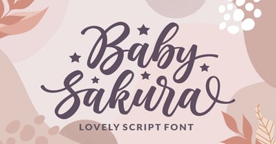 Baby Sakura Font Poster 1