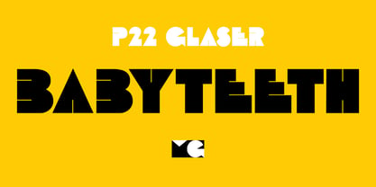 P22 Glaser Babyteeth Font Poster 1