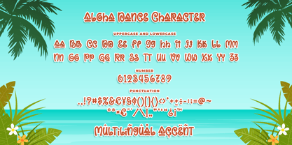 Aloha Dance Font Poster 6