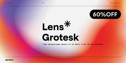 Lens Grotesk Fuente Póster 1