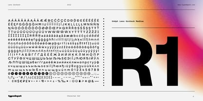 Lens Grotesk Fuente Póster 5