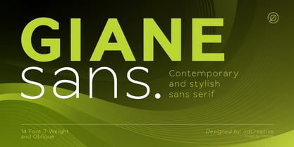 Giane Sans Font Poster 1