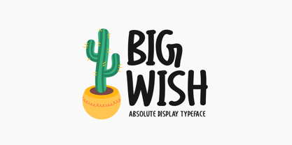 Big Wish Font Poster 1