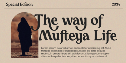 Mufteya Font Poster 9