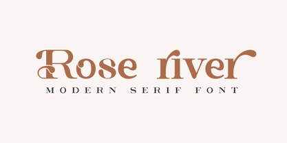 Rose River Font Poster 1