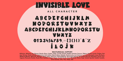 Invisible Love Font Poster 8