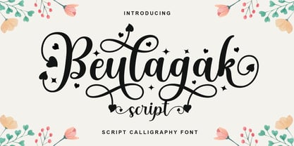 Beulagak Script Font Poster 1