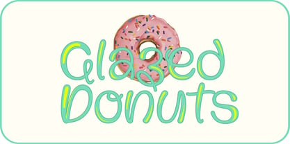 Glazed Donuts Font Poster 1