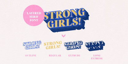 Strong Girls Font Poster 4