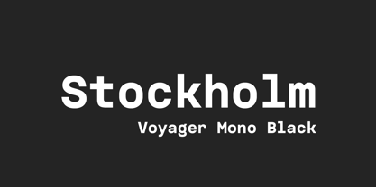 Voyager Mono Font Poster 5