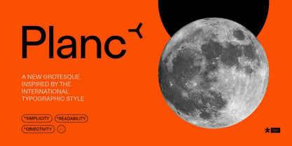 Planc Font Poster 1