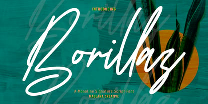 Borillaz Font Poster 1