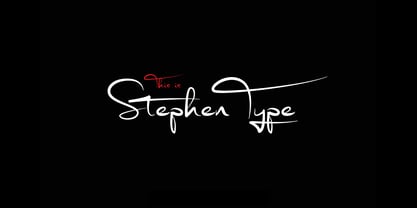 Stephen Type Font Poster 1
