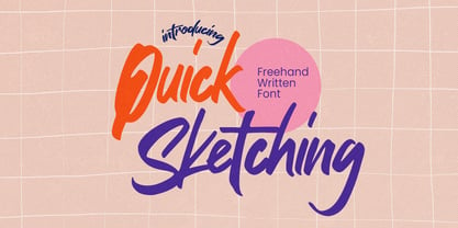 Quick Sketching Font Poster 1