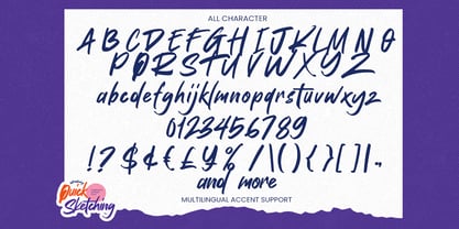 Quick Sketching Font Poster 6