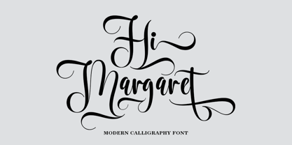 Hi Margaret Font Poster 1