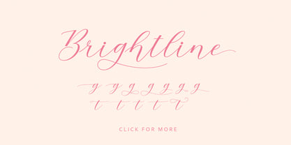 Brightline Font Poster 9