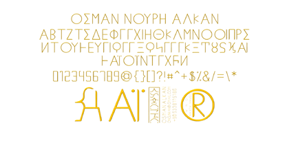 Ongunkan Greek Script Font Poster 2