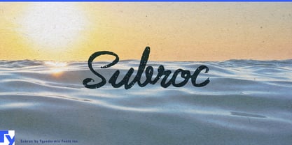 Subroc Font Poster 1