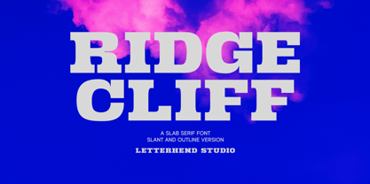 Ridge Cliff Font Poster 1