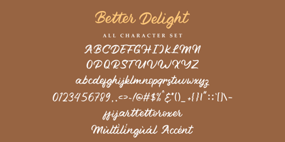 Better Delight Font Poster 10
