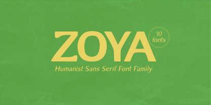 Zoya Font Poster 1