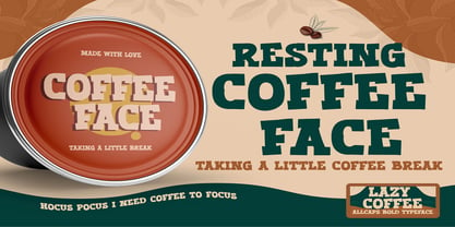 Lazy Coffee Font Poster 2