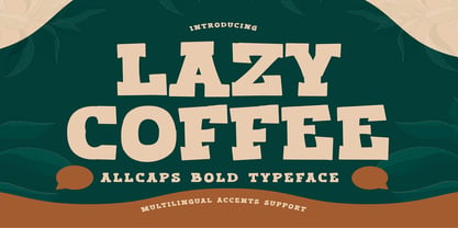 Lazy Coffee Font Poster 1