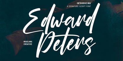 Edward Peters Font Poster 1