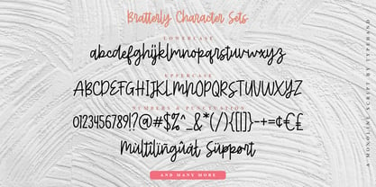 Bratterly Font Poster 9