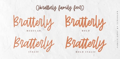 Bratterly Font Poster 8