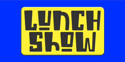 Lunch Show Font Poster 1