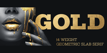 Gold Font Poster 1