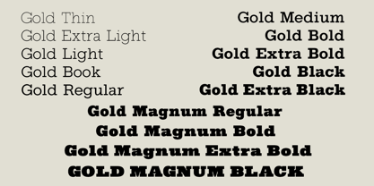 Gold Font Poster 7