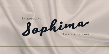 Sophima Font Poster 1
