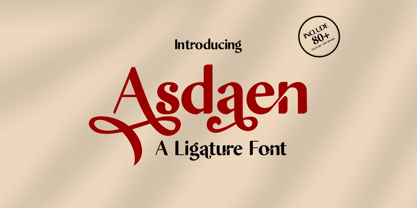 Asdaen Font Poster 1