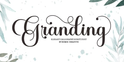 Granding Script Font Poster 1