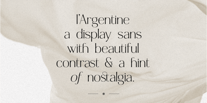 HV Argentine Font Poster 2