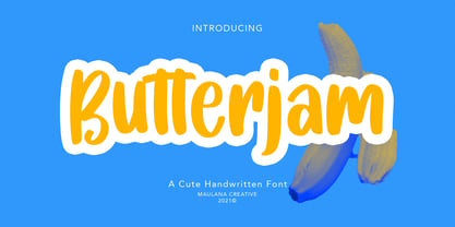 Butterjam Font Poster 1