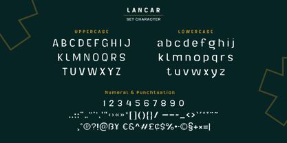 Lancar Font Poster 11