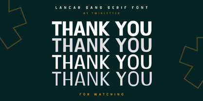 Lancar Font Poster 13