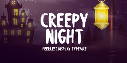 Creepy Night Font Poster 1