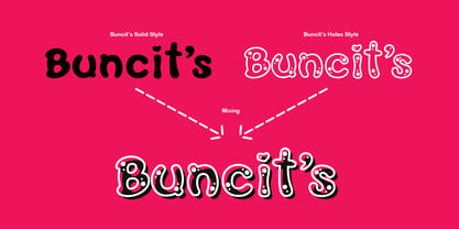 Buncits Font Poster 2