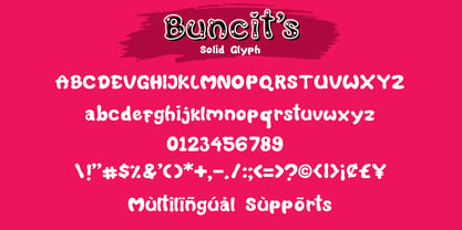 Buncits Font Poster 6