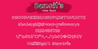 Buncits Font Poster 7