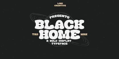 Black Home Font Poster 1