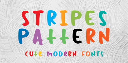 Stripes Pattern Fuente Póster 1