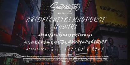 Searchlight Font Poster 7