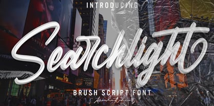 Searchlight Font Poster 1