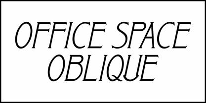 Office Space JNL Font Poster 4